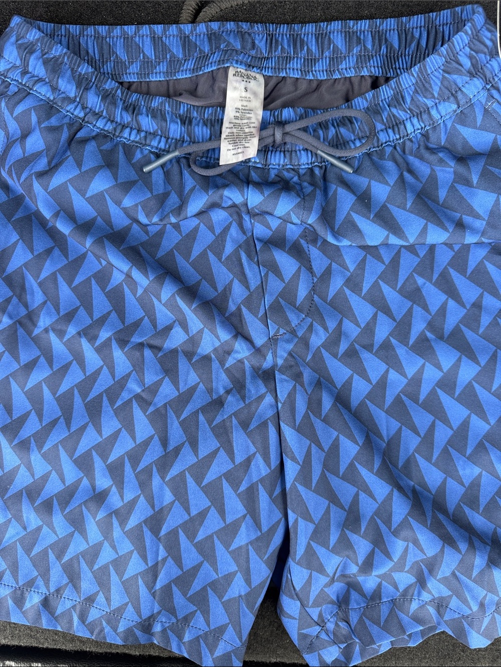 Banana Republic Blue Geometric Athletic Shorts
